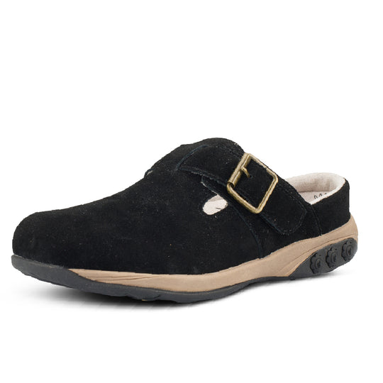 Therafit Mindy Women's Adjustable Clog - Black Suede